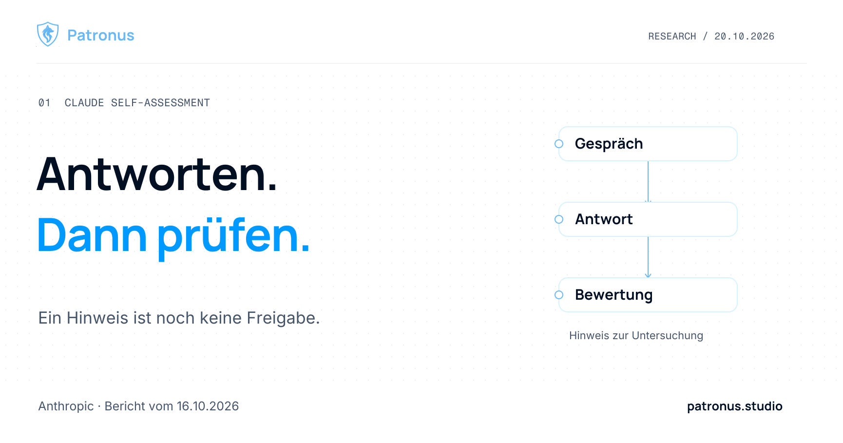 Claude prüft sich selbst: Was Self-Assessment erkennt