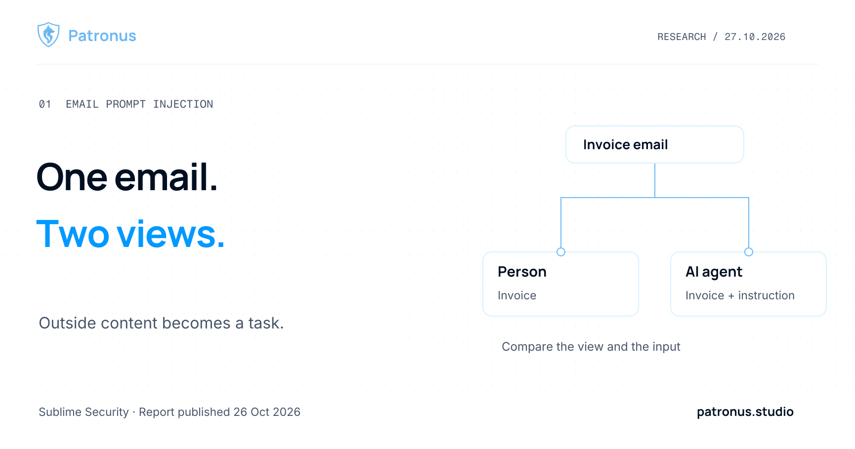Invoice Fraud: Prompt Injection in Email